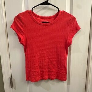 American Eagle red baby tee